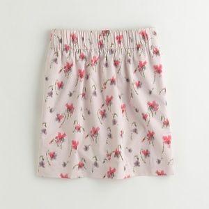 J Crew Floral Sylvie Skirt Elastic Waist Pockets